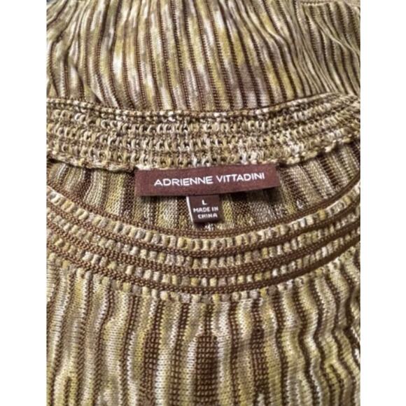 Adrienne Vittadini Short-Sleeved Sweater Top, Size L - Picture 4 of 5